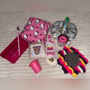 Hello Kitty Pink Pillow and Accessories Set